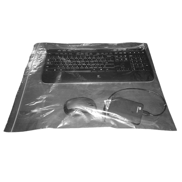 Move office and computer equipment with this Keyboard/Cable Bag – Clear Plastic