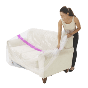 Protect furniture with this Plastic Sofa/Couch Cover – 2/3 Seater